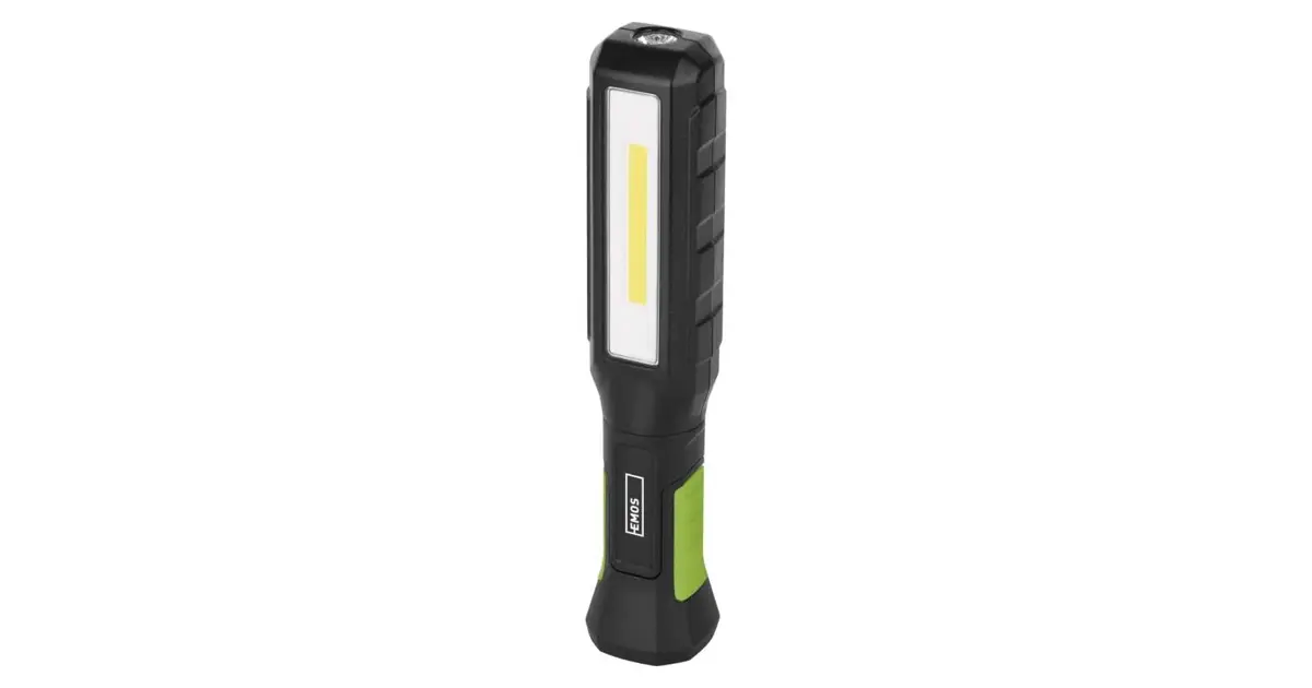 EMOS COB LED+LED nabíjecí pracovní svítilna, magnet, 800 lm, 2000 mAh ...