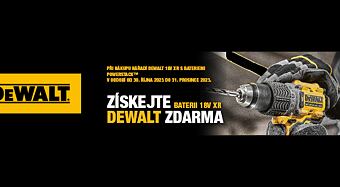 DeWalt baterie k nákupu stroje zdarma!