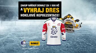 Vyhrajte český národní dres za nákup nářadí DeWalt
