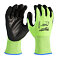 MILWAUKEE 4932479924 rukavice manipulační reflexní Hi-Vis, vel.10/XL, ochrana "B", bezešvé
