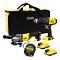 STANLEY SFMCK471D2S sada aku strojů V20 (SFMCD700+SFMCG400), 2*2Ah, taška