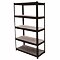 regál 90*45*180cm, 5 políc, oceľ + MDF doska 791476