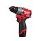 MILWAUKEE M12 FDD2-202X aku vrtačka 12V/2*2Ah, 45Nm, kufr
