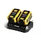 PROTECO aku sada nabíječka DUAL 20V 4A + 2* akumulátor 20V/6Ah, 51.99-DUAL-6000