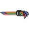 TRIUMF imbus sada 1,5-10mm s kuličkou, Multicolor, prodloužené s magnetem, 9 ks 100-05796