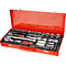 EXTOL PREMIUM gola sada 1/4"+1/2", 65-dílná, kovový kufr, 8818370