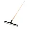 hrábě železné 14z, 39,5cm s násadou 150cm, PROFI, 465633