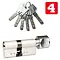 RICHTER vložka cylindrická 30+35 s knoflíkem, 6kl., 4.třída bezpečnosti 495029