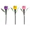 lampa solární TULIPÁN, 30,5cm, pr.4,8cm, 1LED, mix barev, 797491