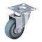 EXTOL Premium kolečko otočné 50mm s deskou, nosnost 27kg, výška 72mm, šedá pryž 8856023