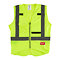MILWAUKEE 4932471890 vesta výstražná vel. L/XL, ŽLUTÁ, vysoká viditelnost, zip, kapsy
