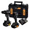 DeWalt DCK2222MP2T aku set DCD86M+DCF86M, 18V/2*5Ah, TSTAK, edice McLaren