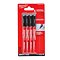 MILWAUKEE 48223164 sada značkovačů 4ks s tenkým hrotem 0,6mm, odolný proti zanášení, černý