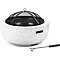 FIELDMANN FZG 1030W ohnisko z páleného kameňa MgO, 60cm, rošt 43cm, sieťový poklop, biela