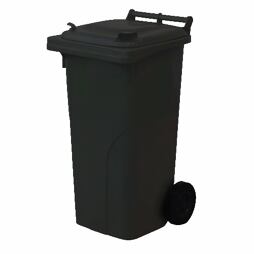 odpadková nádoba 120l plastová ČIERNA s kolieskami 487031