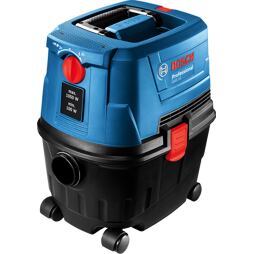 BOSCH GAS 15 PS průmyslový vysavač 1100W, poloautomatický oklep, zásuvka pro nářadí