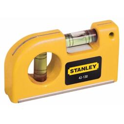 STANLEY 0-42-130 mini vodováha 9cm, 2 libely, magnet