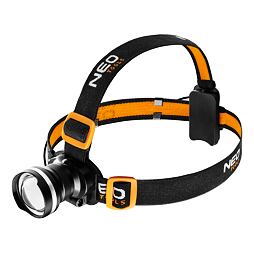 NEO TOOLS čelovka CREE LED, 400 lm, zoom, stroboskop 99-200
