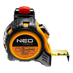 NEO TOOLS svinovací 5-metr, 25mm, autostop, držák na pásek, vysoce odolný 67-205