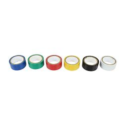 pásky izolační 19mm/2,5m, sada 6 barev 100-01299