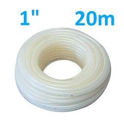 VALMON hadice 1123 1" (25/32mm) opletená čirá, balení 20m