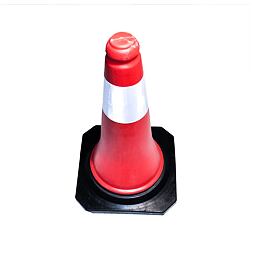 kužeľ cestný so základňou 500*280mm, ťažký, červeno-biely, plastový 7721H-50