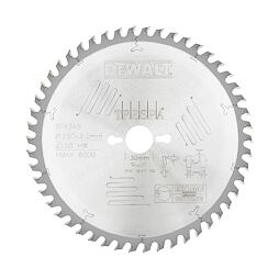 DeWalt DT4345 pílový kotúč 250*30 mm, 50 zubov, HZ 10°, TRESPA