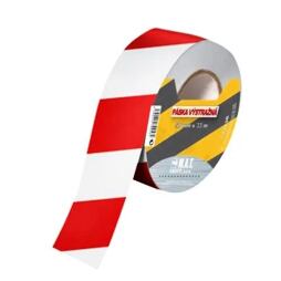 páska výstražná 75mm*500m, červenobílá, 799244