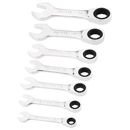 STANLEY FMMT82900-0 sada krátkých ráčnových OP klíčů 8-19mm, vyhnuté o 15°, PH držák