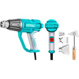 TOTAL horúcovzdušná pištoľ 2000W, 50°C-450°C-550°C, príslušenstvo, TB20078
