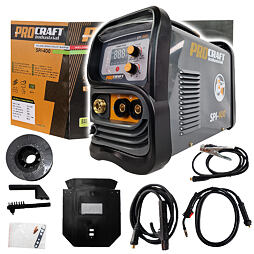 PROCRAFT SPI-400 poloautomatická invertorová/CO2 svářečka MMA, MIG-MAG, 20-200A, drát 0,6-1,2mm