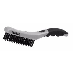 KREATOR ruční drátěný nerezový kartáč 4-řadý, PH KRT561007