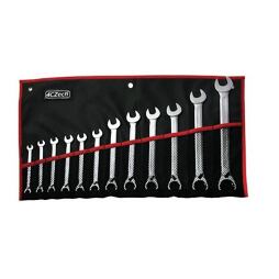 4CZech klíče očkoploché ráčnové s páčkou  8-24mm, vyhnuté 15°, 12-dílná sada, 4CZ-277R-512