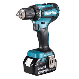 MAKITA DDF485RFJ aku bezuhlíkový šroubovák 18V/2*3Ah, 50Nm, systainer
