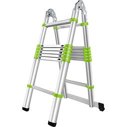 FIELDMANN žebřík/štafle teleskopické FZZ 4006, 440/220cm, nosnost 150kg, 14 příček