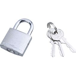 EXTOL Craft visací zámok 32mm, 3 kľúče, farebný 77010