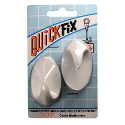 háček QuickFix samolepící ovál PH bílý (2ks) 456681