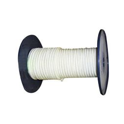 šnúra PA 5mm s dušou biela pletená 602201