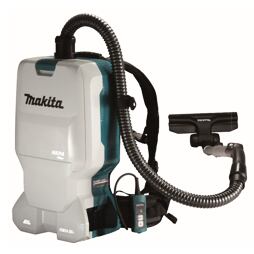 MAKITA DVC660Z aku vysavač zádový 2*18V, 11kPa, nádoba 6l, příslušenství, bez baterie