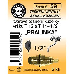 HARTMAN těsnění tvarové pro kuželky vršku T 12 a T 14-1/2" "Pralinka", sada č. 59