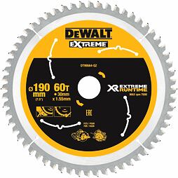 DeWalt DT99564 pílový kotúč 190*30mm, 60Z, ideálne pre píly FLEXVOLT