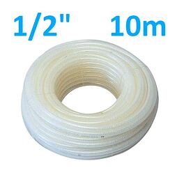 VALMON hadice 1123 1/2" (12,7/17mm) opletená čirá, balení 10m