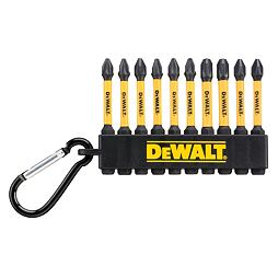 DeWalt DT7274 sada bitů 10ks, (6*PZ2 + 2*PZ3 + 2*PH2) délka 50mm, v gumovém pásku s karabinou