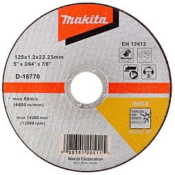 MAKITA D-18770 rezný kotúč 125*1,2*22,2mm na NEREZ