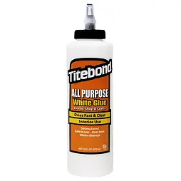 TITEBOND All Purpose, viacúčelové lepidlo, rýchloschnúce, priehľadné, interiérové použitie, 473ml