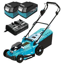 DEDRA DED7024 aku rotační sekačka (DED7199) 2*18V, 37cm, baterie 2*4Ah, dvojnabíječka