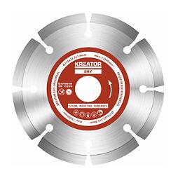 KREATOR diamantový kotouč segmentový 115mm, sada 3ks KRT080100