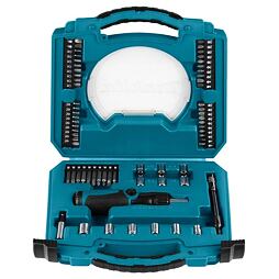 MAKITA D-42020 sada bitů 1/4" a hlavic se šroubovákem 65 ks v plastovém kufru
