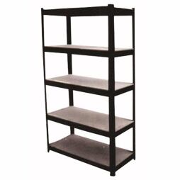 regál 90*45*180cm, 5 polic, ocel + MDF deska 791476