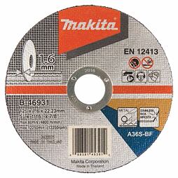 MAKITA B-46931 rezný kotúč 125*1,6*22,2mm nerez